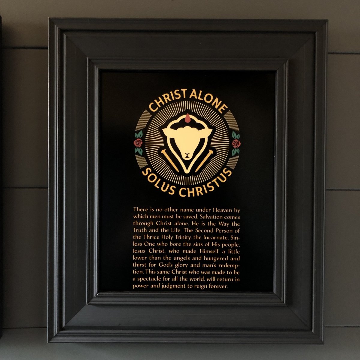 Printed Art - Solus Christus Seal - Wall Art - The Reformed Sage - #reformed# - #reformed_gifts# - #christian_gifts#