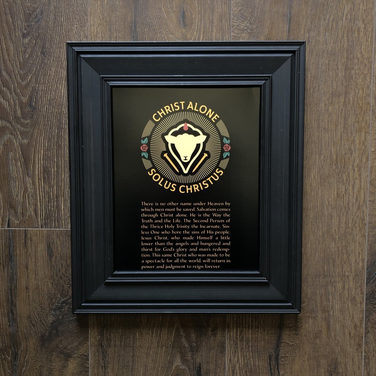 Printed Art - Solus Christus Seal - Wall Art - The Reformed Sage - #reformed# - #reformed_gifts# - #christian_gifts#