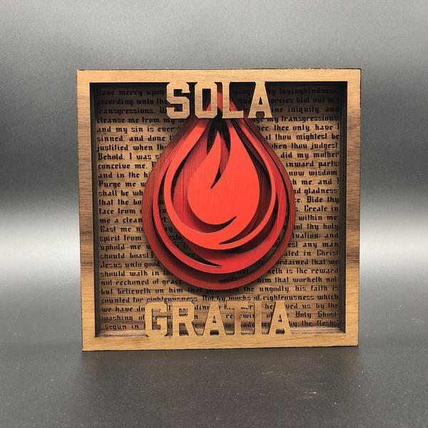 Layered Art - The Five Sola Set - The Reformed Sage - #reformed# - #reformed_gifts# - #christian_gifts#