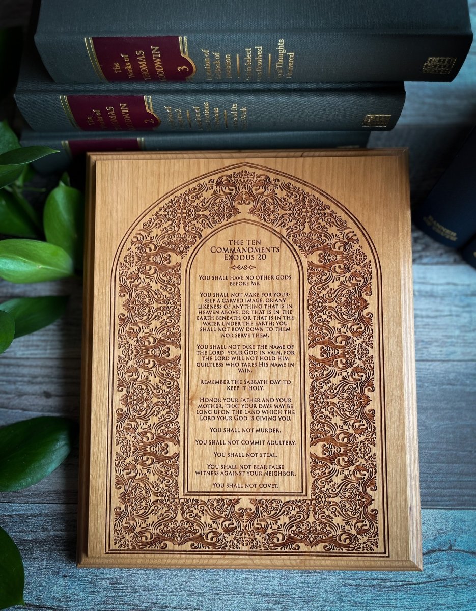 Engravedwood - The Ten Commandments - Engraved Wood Art - The Reformed Sage - #reformed# - #reformed_gifts# - #christian_gifts#