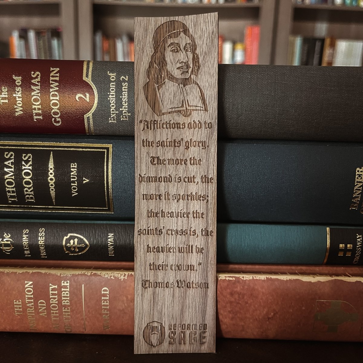 CHRISTIAN BOOKMARKS - Thomas Watson - Bookmark - The Reformed Sage - #reformed# - #reformed_gifts# - #christian_gifts#