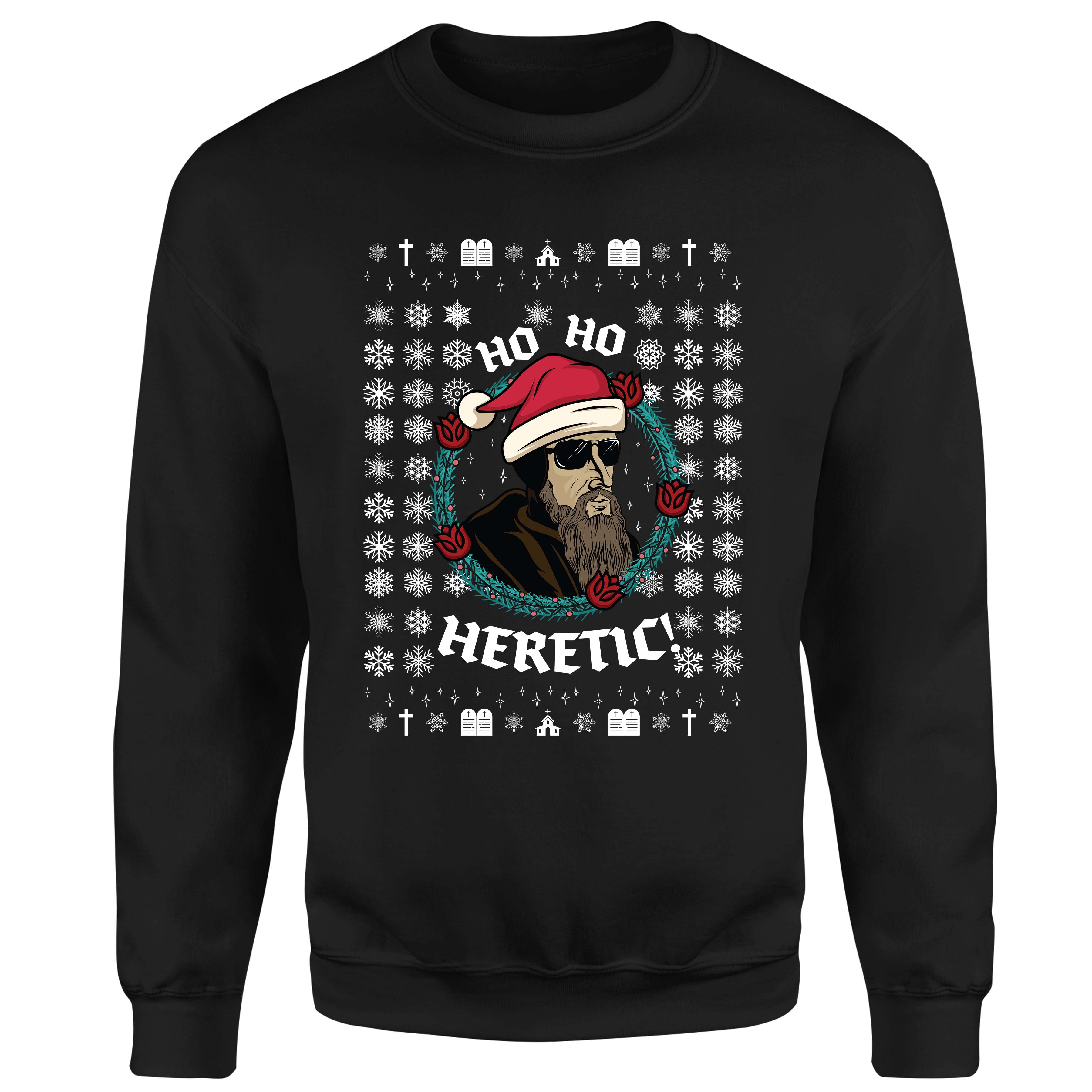 Ho Ho Heretic | John Calvin - Ugly Christmas Sweatshirt