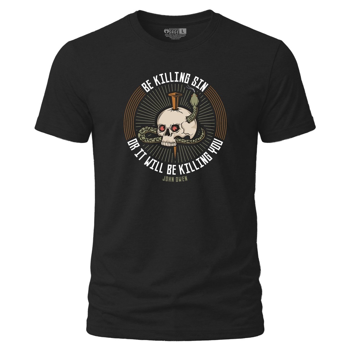 Shirt - Be Killing Sin - Tee - The Reformed Sage - reformed - reformed_gifts - christian_gifts
