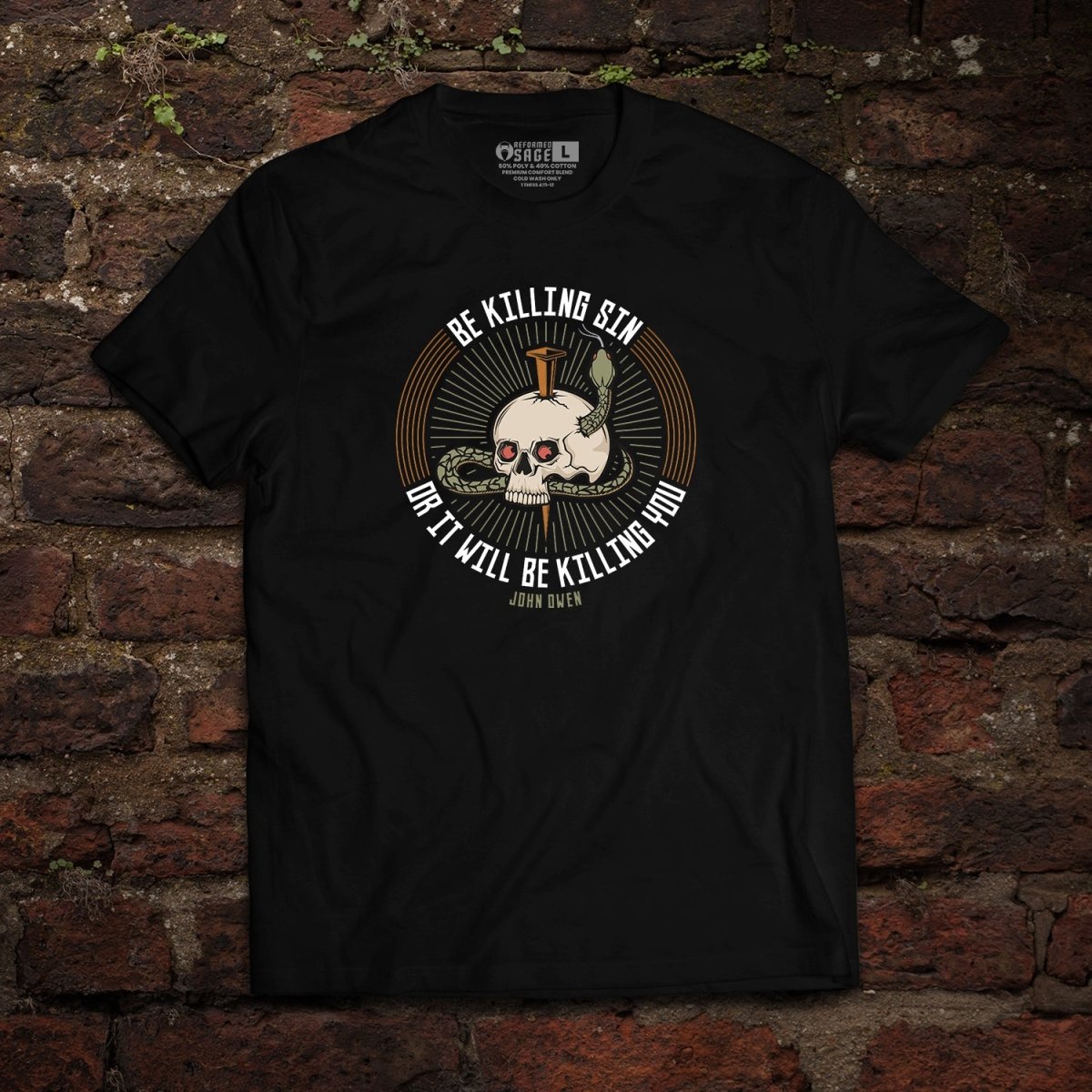 Shirt - Be Killing Sin - Tee - The Reformed Sage - reformed - reformed_gifts - christian_gifts