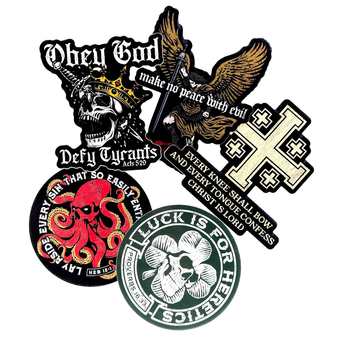 Decal - Best Seller 5 Pack - Decals - The Reformed Sage - reformed - reformed_gifts - christian_gifts