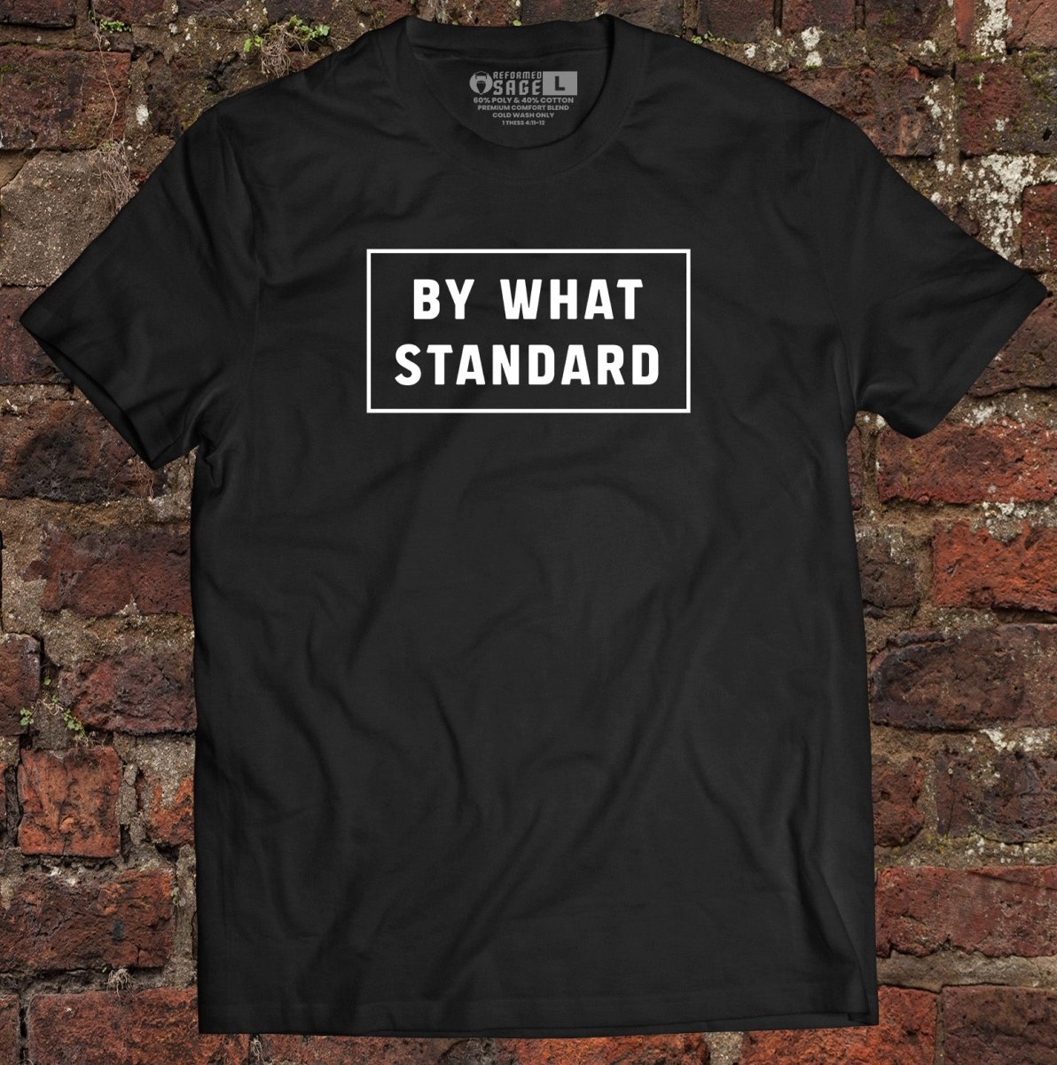 Shirt - By What Standard - Tee - The Reformed Sage - reformed - reformed_gifts - christian_gifts
