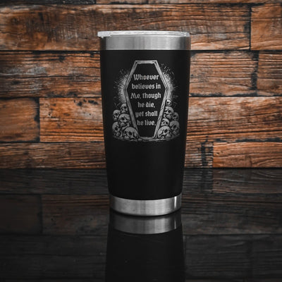 20oz tumbler - Crouching - 20oz - The Reformed Sage - reformed - reformed_gifts - christian_gifts