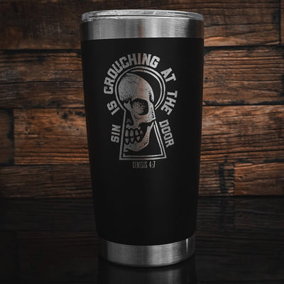 20oz tumbler - Crouching - 20oz - The Reformed Sage - reformed - reformed_gifts - christian_gifts