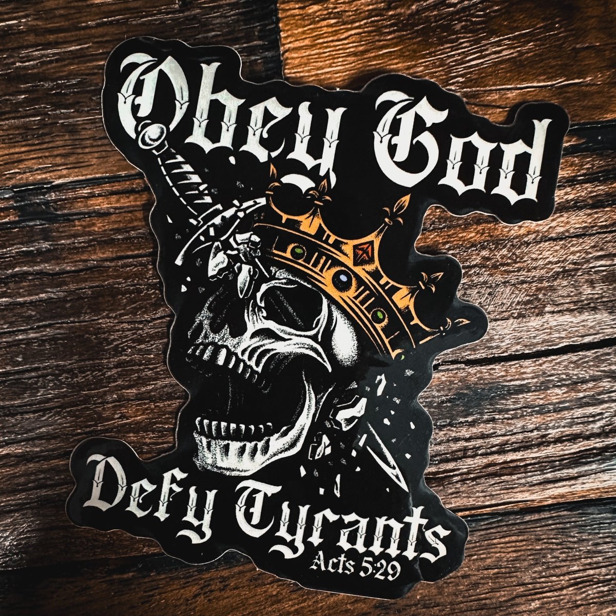 Decal - Defy Tyrants - Decal - The Reformed Sage - reformed - reformed_gifts - christian_gifts