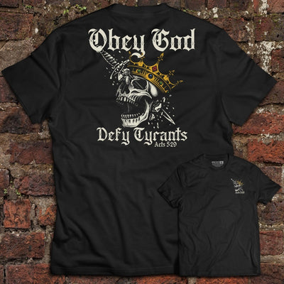 Shirt - Defy Tyrants - Tee - The Reformed Sage - reformed - reformed_gifts - christian_gifts