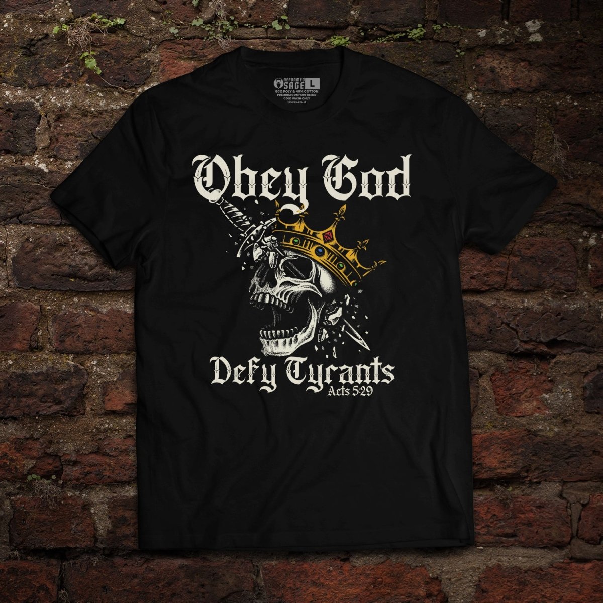 Shirt - Defy Tyrants - Tee - The Reformed Sage - reformed - reformed_gifts - christian_gifts