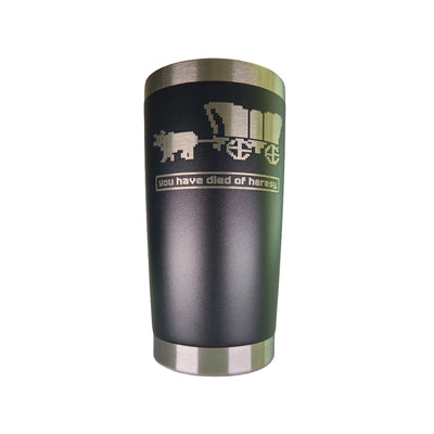 20oz tumbler - Died of Heresy - 20oz - The Reformed Sage - reformed - reformed_gifts - christian_gifts