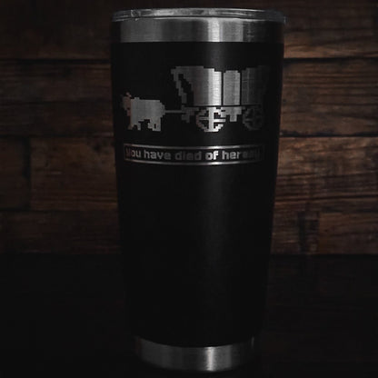 20oz tumbler - Died of Heresy - 20oz - The Reformed Sage - reformed - reformed_gifts - christian_gifts