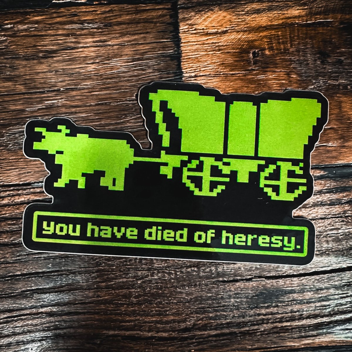Decal - Died of Heresy - Decal - The Reformed Sage - reformed - reformed_gifts - christian_gifts