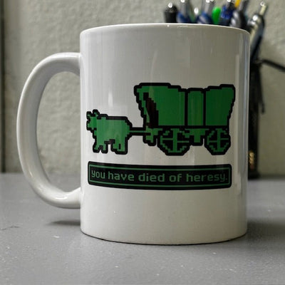 Mug - Died of Heresy - Mug - The Reformed Sage - #reformed# - #reformed_gifts# - #christian_gifts#
