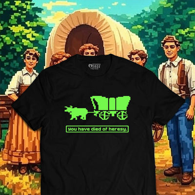 Shirt - Died of Heresy - Tee - The Reformed Sage - #reformed# - #reformed_gifts# - #christian_gifts#