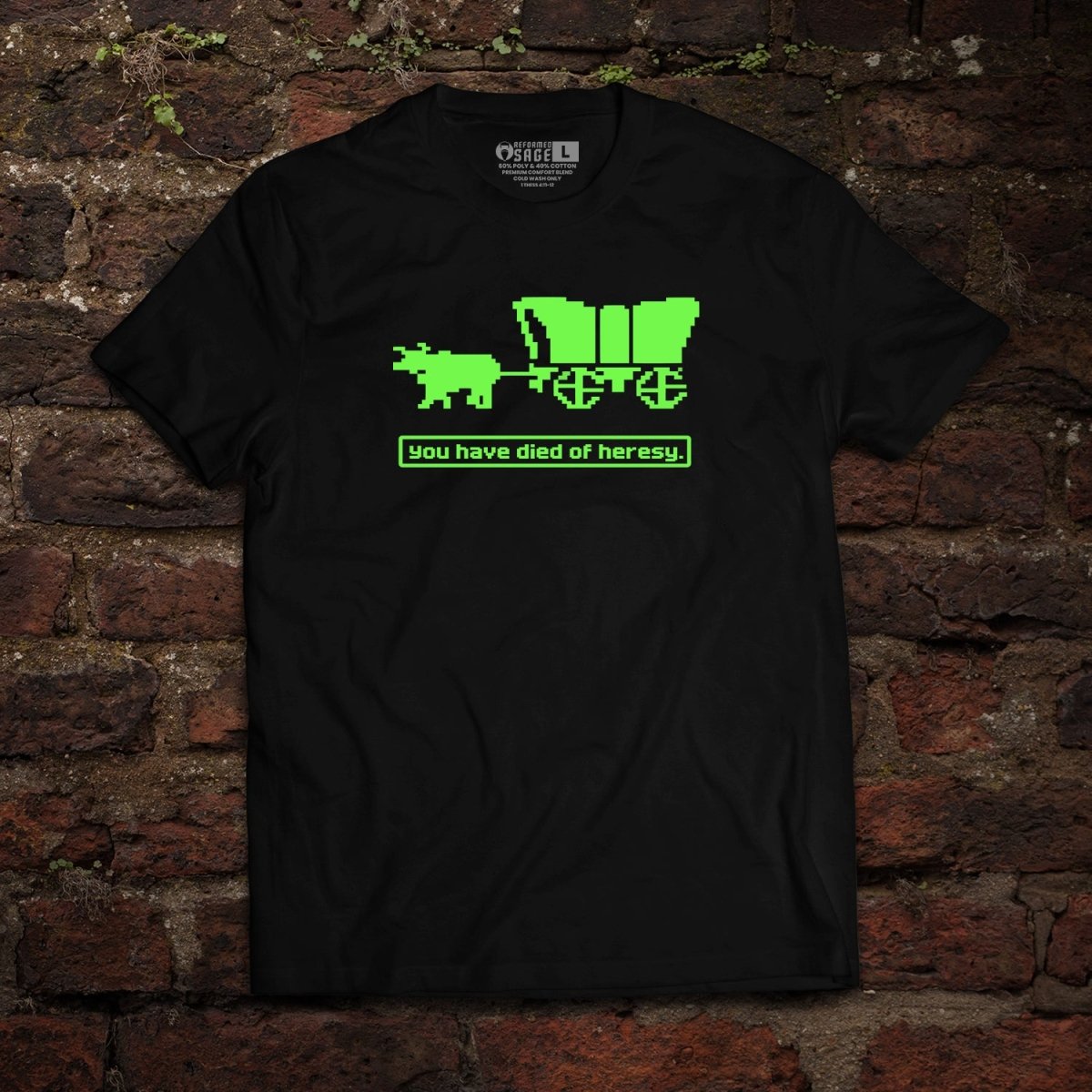 Shirt - Died of Heresy - Tee - The Reformed Sage - reformed - reformed_gifts - christian_gifts