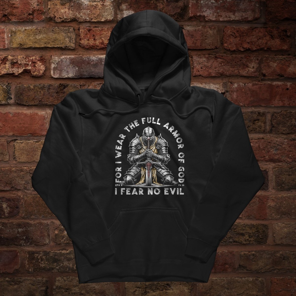 Hoodie - Fear No Evil - Hoodie - The Reformed Sage - #reformed# - #reformed_gifts# - #christian_gifts#