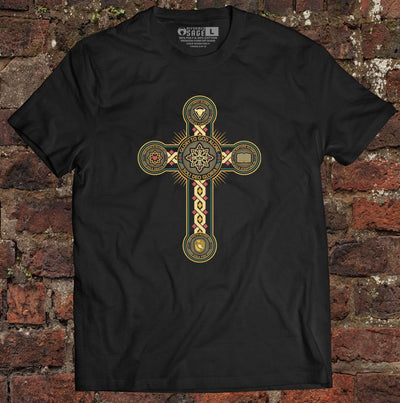 Shirt - Five Sola Cross - Tee - The Reformed Sage - reformed - reformed_gifts - christian_gifts
