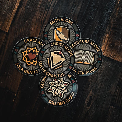 Decal - Five Sola Seal Set - Decal - The Reformed Sage - reformed - reformed_gifts - christian_gifts