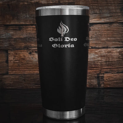 20oz tumbler - Five Sola Wrap - 20oz - The Reformed Sage - reformed - reformed_gifts - christian_gifts