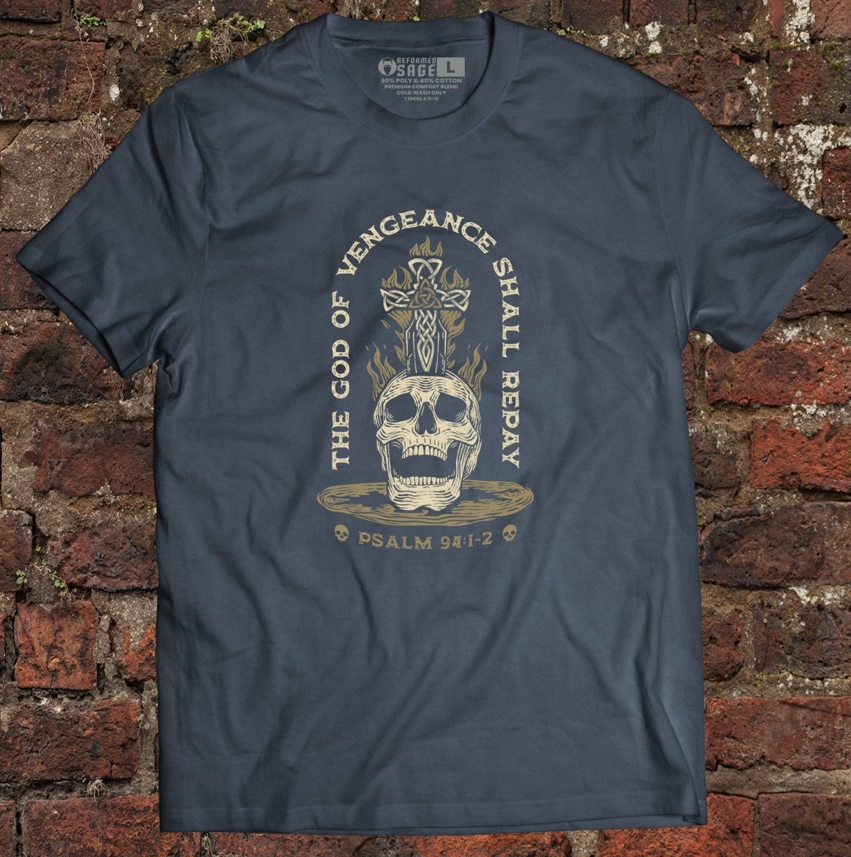 Shirt - God of Vengeance - Tee - The Reformed Sage - reformed - reformed_gifts - christian_gifts