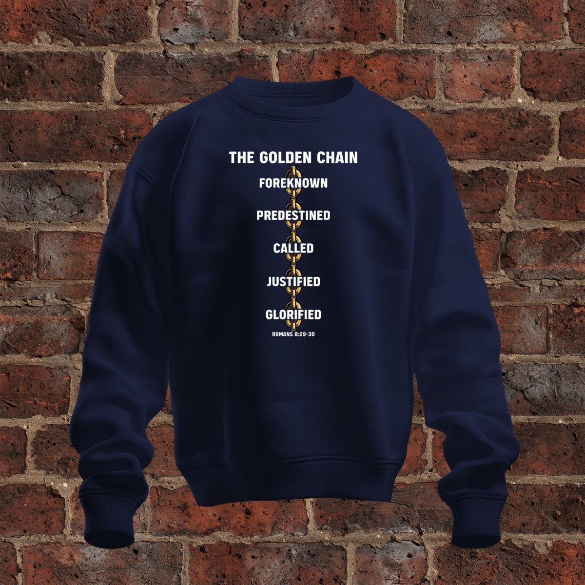Golden Chain Sweatshirt Navy S
