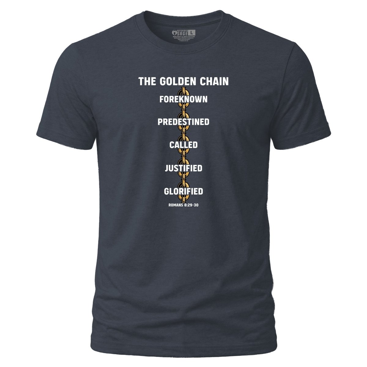 Shirt - Golden Chain - Tee - The Reformed Sage - reformed - reformed_gifts - christian_gifts