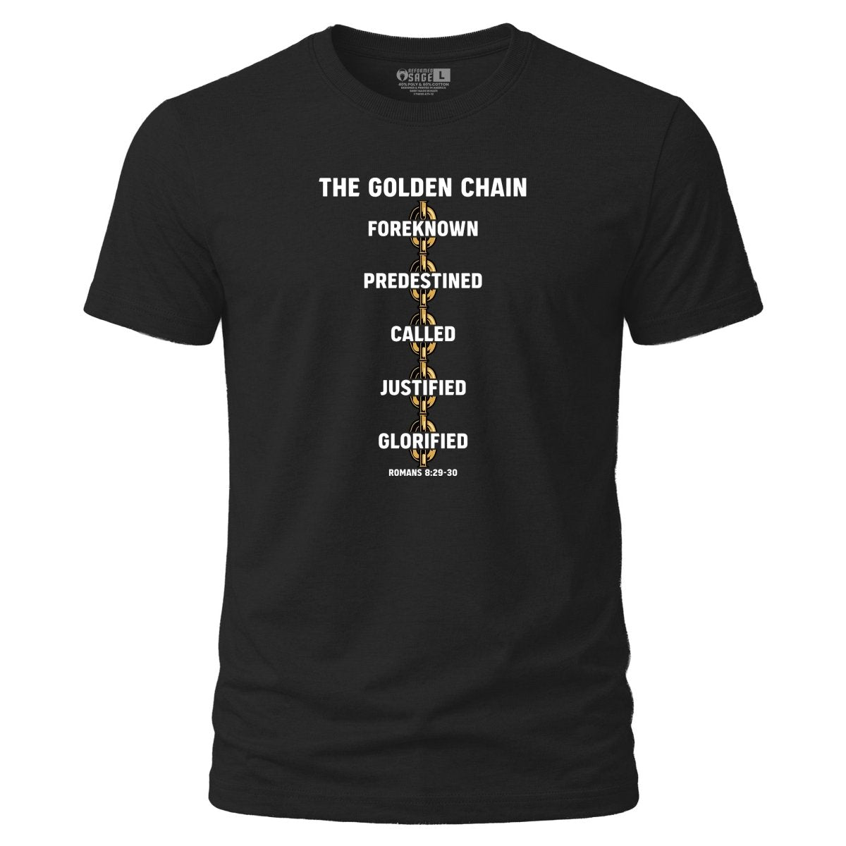 Shirt - Golden Chain - Tee - The Reformed Sage - reformed - reformed_gifts - christian_gifts