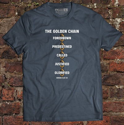 Shirt - Golden Chain - Tee - The Reformed Sage - reformed - reformed_gifts - christian_gifts