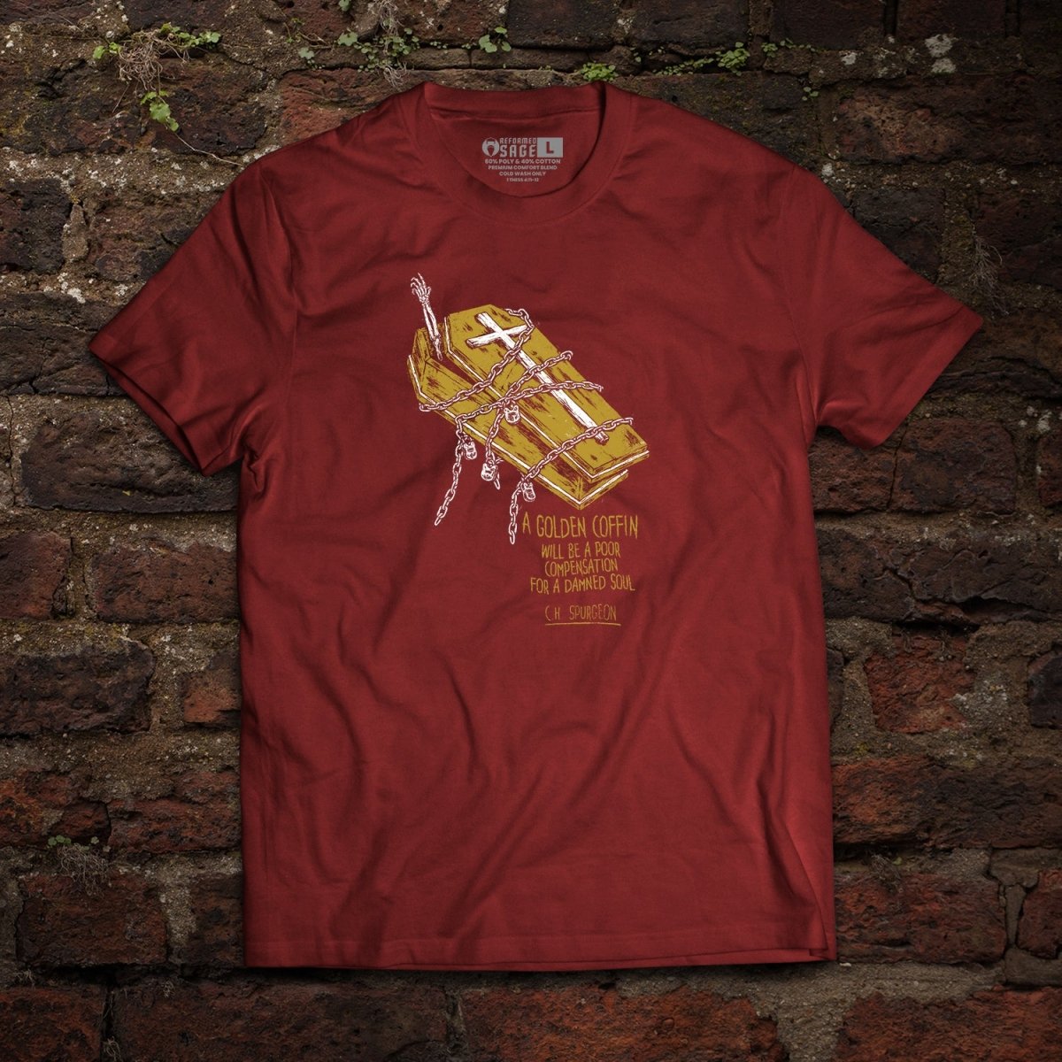 Shirt - Golden Coffin - Tee - The Reformed Sage - reformed - reformed_gifts - christian_gifts