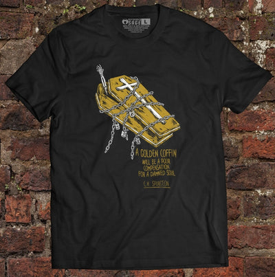 Shirt - Golden Coffin - Tee - The Reformed Sage - reformed - reformed_gifts - christian_gifts