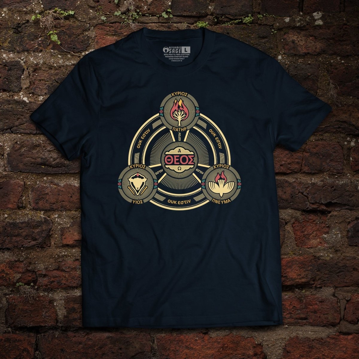 Shirt - Greek Trinity Seal - Tee - The Reformed Sage - reformed - reformed_gifts - christian_gifts