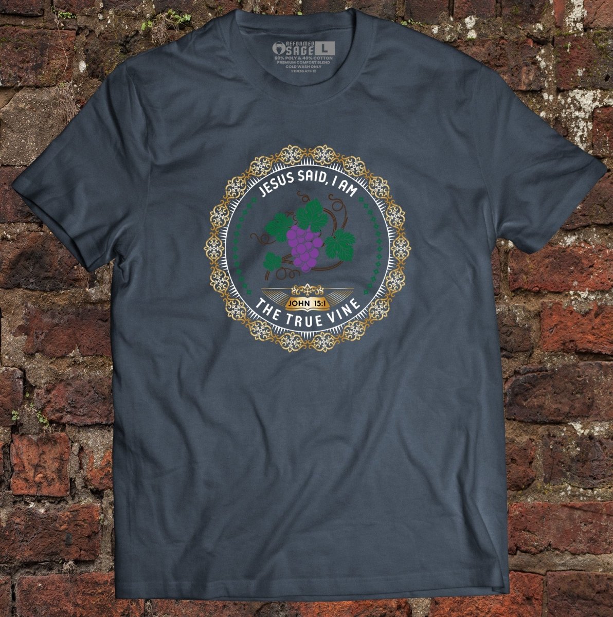 Shirt - I AM: The Vine - Tee - The Reformed Sage - reformed - reformed_gifts - christian_gifts