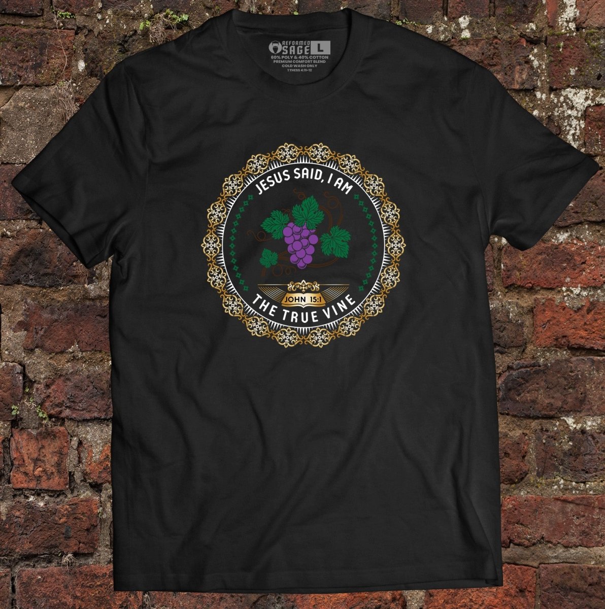 Shirt - I AM: The Vine - Tee - The Reformed Sage - reformed - reformed_gifts - christian_gifts