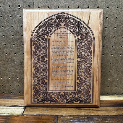 10 Commandments - FW Engraved Wood Art