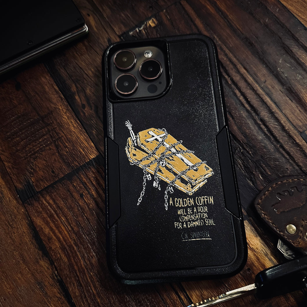 Golden Coffin - Phone Case