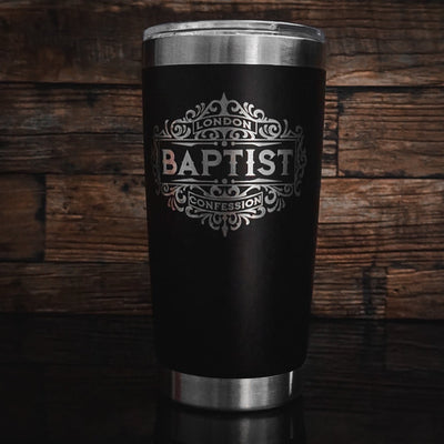 20oz tumbler - London Baptist Confession 20oz - The Reformed Sage - reformed - reformed_gifts - christian_gifts