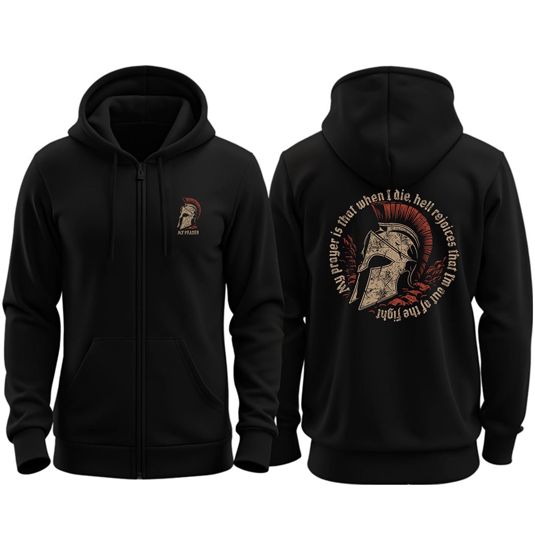 Zip up hoodie - My Prayer - Zip Hoodie - The Reformed Sage - reformed - reformed_gifts - christian_gifts