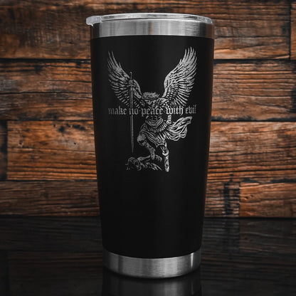 20oz tumbler - No Peace With Evil - 20oz - The Reformed Sage - reformed - reformed_gifts - christian_gifts