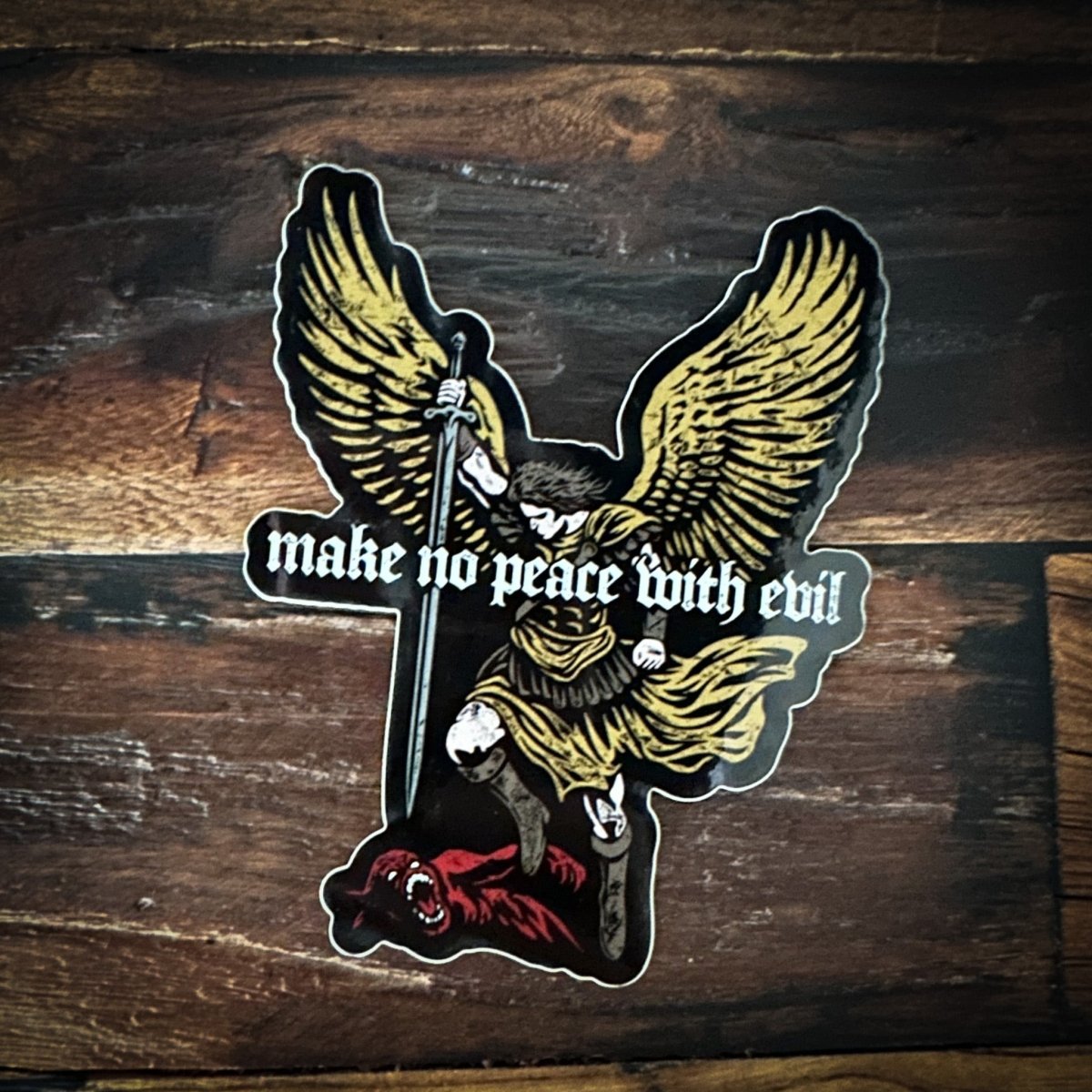 Decal - No Peace With Evil - Decal - The Reformed Sage - reformed - reformed_gifts - christian_gifts