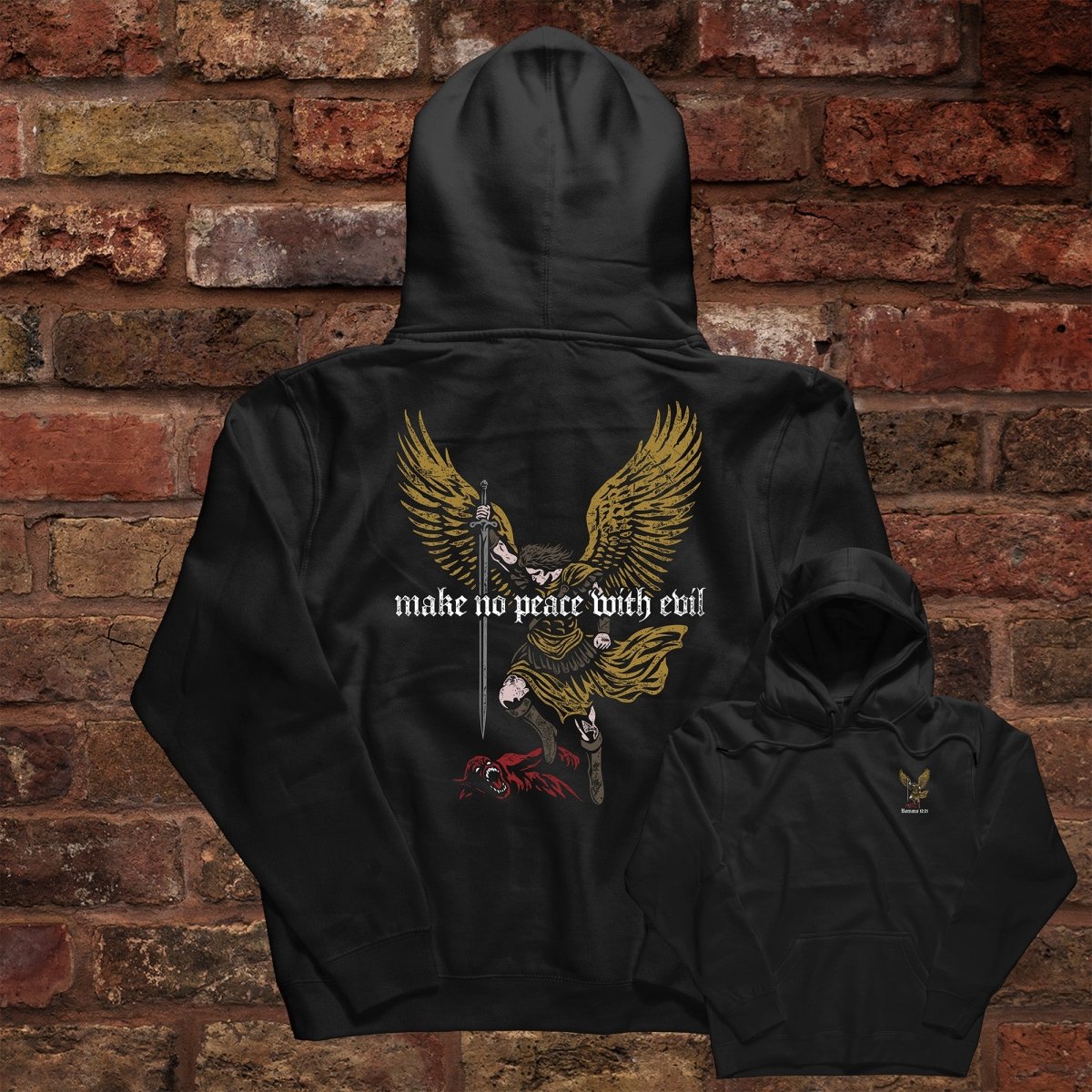 Hoodie - No Peace With Evil - Hoodie - The Reformed Sage - reformed - reformed_gifts - christian_gifts