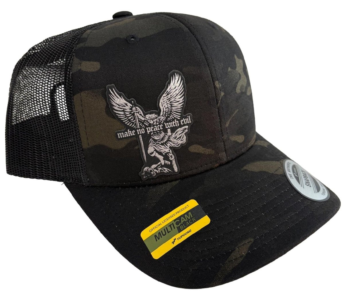 Hat - No Peace With Evil Multicam® - Patch Hat - The Reformed Sage - reformed - reformed_gifts - christian_gifts