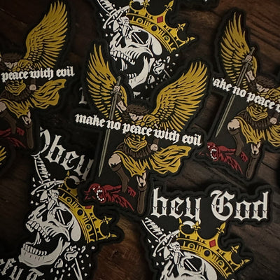 PVCPATCH - No Peace With Evil - PVC Patch - The Reformed Sage - reformed - reformed_gifts - christian_gifts