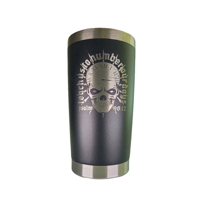 20oz tumbler - Number Our Days - 20oz - The Reformed Sage - reformed - reformed_gifts - christian_gifts