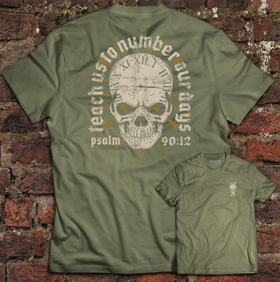 Shirt - Number Our Days - Tee - The Reformed Sage - reformed - reformed_gifts - christian_gifts