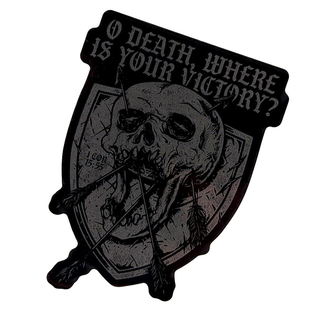 Decal - O Death - Decal - The Reformed Sage - reformed - reformed_gifts - christian_gifts