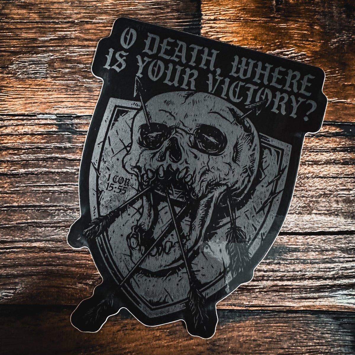 Decal - O Death - Decal - The Reformed Sage - reformed - reformed_gifts - christian_gifts