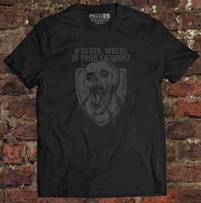 Shirt - O Death - Tee - The Reformed Sage - reformed - reformed_gifts - christian_gifts