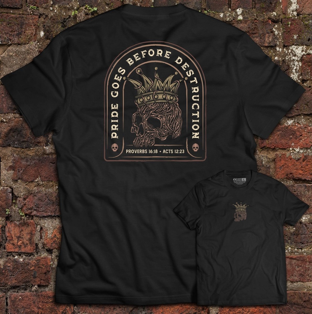Shirt - Pride Goes Before Destruction - Tee - The Reformed Sage - reformed - reformed_gifts - christian_gifts